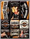 Harley-Davidson Garage Babes Magnet Set (9 Teilig)