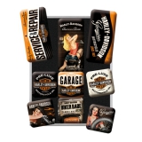 Harley-Davidson Garage Babes Magnet Set (9 Teilig)