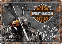 Harley-Davidson Favourite Ride Blechpostkarte 10 x 14 cm
