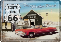 Route 66 The Mother Road Blechpostkarte 10 x 14 cm