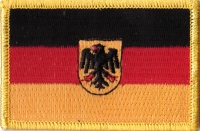 Deutschland Adler Aufnäher Patch ca. 5,5cm x 8 cm
