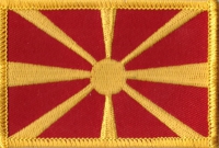 Mazedonien Aufnäher Patch ca. 5,5cm x 8 cm