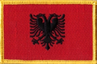 Albanien Aufnher Patch ca. 5,5cm x 8 cm