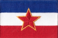 Jugoslawien Stern Aufnäher Patch ca. 5,5cm x 8 cm