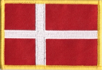 Dänemark Aufnäher Patch ca. 5,5cm x 8 cm