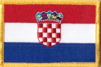 Kroatien Aufnäher Patch ca. 5,5cm x 8 cm
