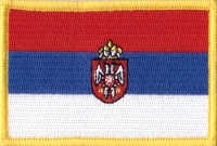 Serbien Aufnäher Patch ca. 5,5cm x 8 cm