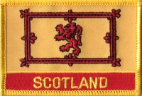 Schottland Royal Schrift Aufnäher Patch ca. 5,5cm x 8 cm