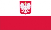 Polen mit Adler Fahne / Flagge 60x90 cm