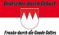 Franke durch die Gnade Gottes Fahne / Flagge 90x150 cm