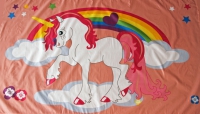 Einhorn Wolke und Regenbogen Fahne / Flagge 90x150 cm