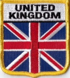 United Kingdom Aufnäher in Wappenform 7 x 6,5 cm