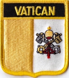 Vatikan Aufnäher in Wappenform 7 x 6,5 cm
