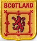 Schottland Royal Aufnäher in Wappenform 7 x 6,5 cm