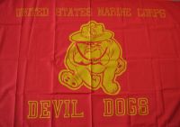 Devil Dogs (US Marines) Fahne / Flagge 90x150 cm