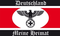 DR- Deutschland meine Heimat (Motiv 2) Fahne / Flagge 90x150 cm