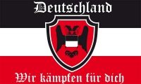 DR- Deutschland Wir kämfen für dich Reichsflagge / Fahne 90x150
