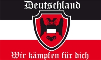 DR- Deutschland Wir kmfen fr dich Reichsflagge / Fahne 90x150