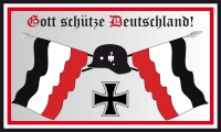 DR- Gott schütze Deutschland Fahne / Flagge 90x150 cm
