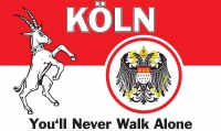 Kln (You'll Never Walk Alone) Fahne / Flagge 90x150 cm