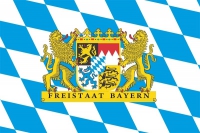 Bayern Freistaat Premium Sturmflagge 90x150 cm