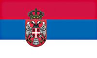 Serbien mit Adler Fahne / Flagge 90x150 cm