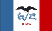 Iowa Fahne / Flagge 90x150 cm