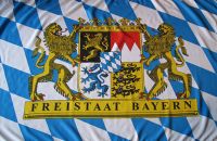 Fahne Flagge Freistaat Bayern Löwe Schrift 90 x 150 cm 3429 