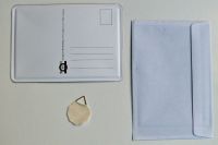 VW Karmann Ghia Blechpostkarte 10 x 14 cm