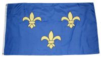 Fleur de Lis Fahne / Flagge 90x150 cm