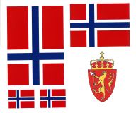 Norwegen Aufkleber Set