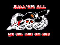 Kill em All Piraten Fahne / Flagge 90x150cm