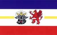 Mecklenburg-Vorpommern Aufkleber Flagge 8 x 5 cm