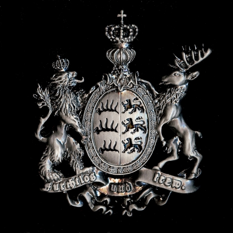 Königreich Württemberg Pin 40x35 mm (furchtlos und treu)