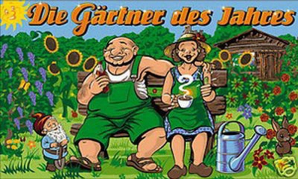 Die Gärtner des Jahres Fahne / Flagge 90x150 cm