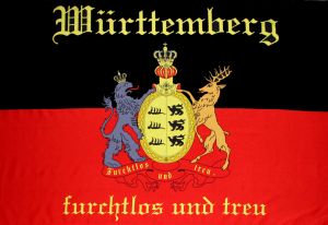 Wrttemberg Fahne / Flagge 90x150 cm furchtlos und treu