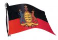 Knigreich Wrttemberg Aufkleber wehende Flagge 15x10 cm Motiv3