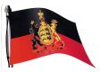 Königreich Württemberg Aufkleber wehende Flagge 15x10 cm Motiv2