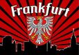 Frankfurt Fahne / Flagge 90x150 cm Silhouette