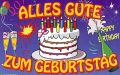 Alles Gute zum Geburtstag Fahne / Flagge 90x150 cm