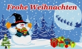 Frohe Weihnachten Fahne / Flagge 90x150 Schneemann