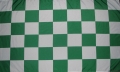 Karo Grün-Weiß Fahne / Flagge 90x150 cm
