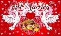 Just Married Fahne / Flagge 90x150 cm Motiv 2