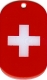 Schweiz Dog Tag 3x5 cm (70 cm Kugelkette)