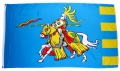 Blauer Ritter Fahne / Flagge 90x150 cm