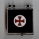 Templer Kreuzritter Wappen Pin (Geschenkbox 40x40x18mm)
