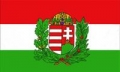 Ungarn mit Wappen Fahne / Flagge 60x90 cm