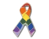 Rainbow Ribbon Pin