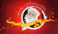Frohe Weihnachten Nikolaus Fahne / Flagge 90x150 cm (rot)