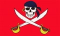 Piraten Fahne / Flagge 90x150 cm mit Säbel (Nr.5)